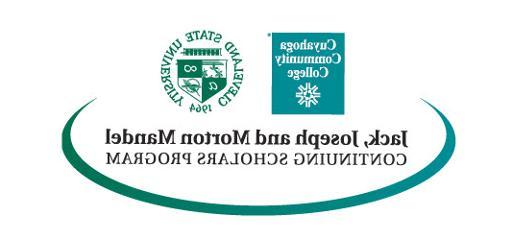 Graphic of Tri-C and CSU logos for Mandel Scholars Program
